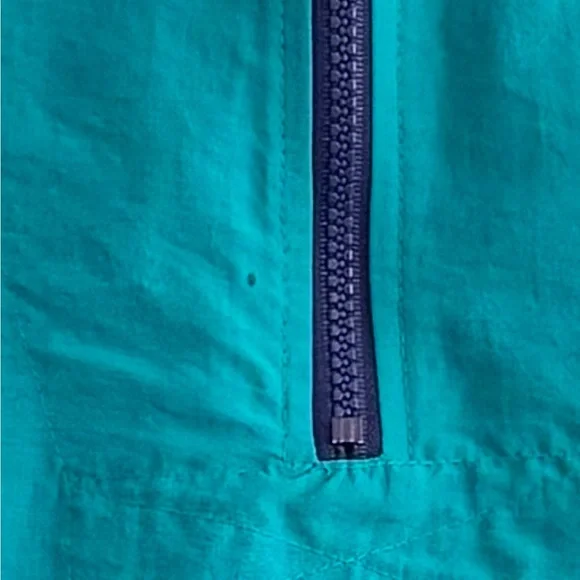 Vintage 90s Teal Hooded Pullover Windbreaker - Picture 14 of 14